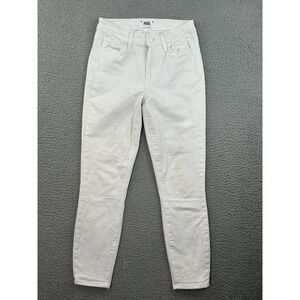 Paige Hoxton Crop Jeans Womens Size 26 Crisp White Stretch